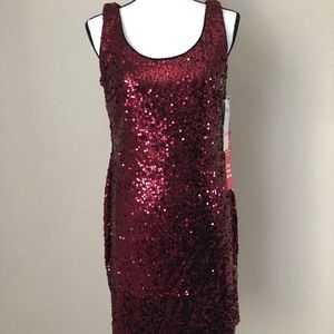 VINTAGE R&K Originals Red Sequins Dress